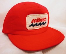 Vtg 1980s Seawest Advertising Patch Snapback Trucker Hat Made In USA