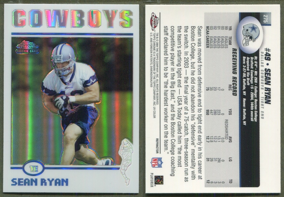 2004 Topps Chrome - Refractor - #275 - Sean Ryan (RC) Dallas