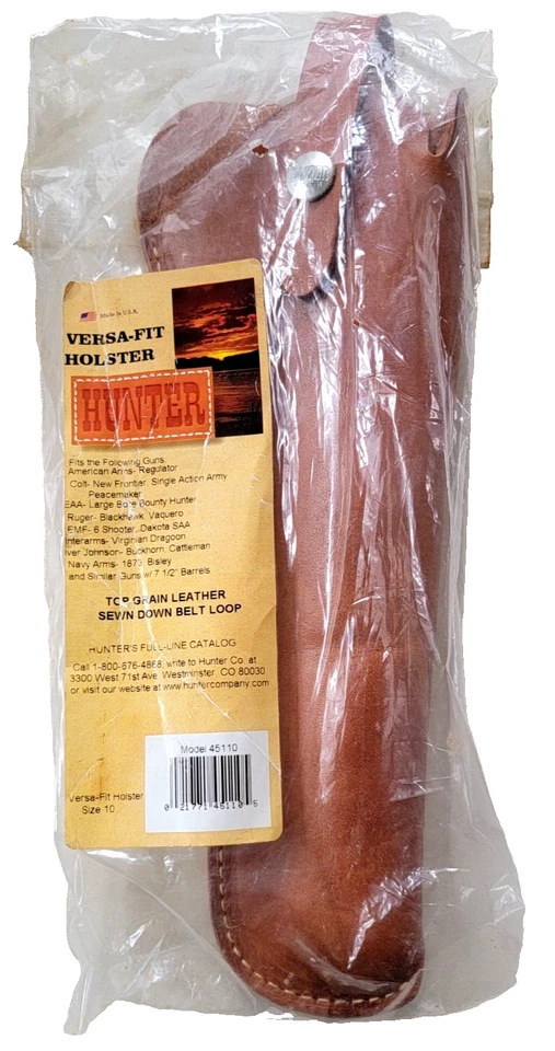 Hunter Leather Holster New in Package for Colt, Ruger Revolvers Up to 7.5" RH - Image 2 of 4