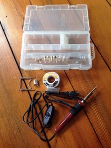 Walnut Hollow Wood Burning Soldering Iron Kit w Box 27512 Extra Lead Free Solder