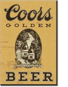 Coors Golden Bier Vintage Design Usa Bar Werbung Magnet Magnetschild Ebay