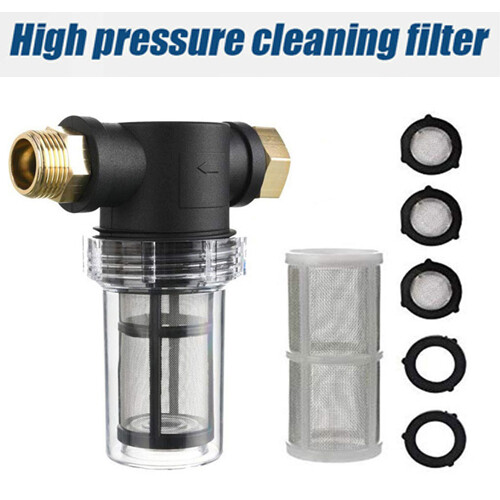 Garden Hose Inlet Filter Inline Water Pressure Washer Washing Machine