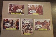 FIVE VINTAGE 1975  TOPPS HYSTERICAL HISTORY   CARDS