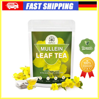 New Mullein Tea Bags Lung Cleanse Herbal Leaf of Flowers Detox Enhance Immune