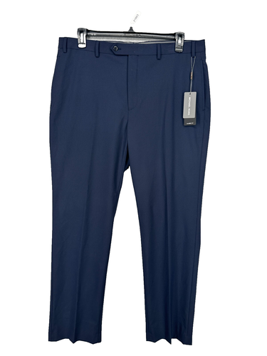Michael Kors Dress Pants Mens Size 38x32 Navy Classic Fit Performance NWOT