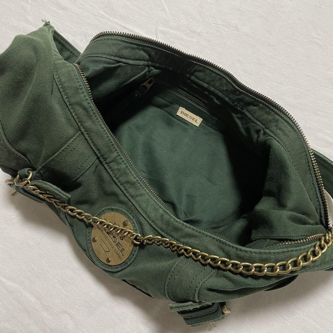Diesel Men Archive Shoulder Bag Y2K Crescent Moon Stylish