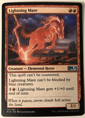 MTG Lightning Mare Core Set 2019 151/280 Regular Uncommon