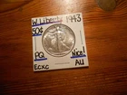 1943 Walking Liberty Silver Half Dollar AU TERRIFIC!!!! PQ!!!! WOW!!! #3