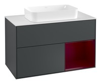Villeroy & Boch Finion Waschbeckenunterschrank FüR Becken Mittig Regal Rechts...