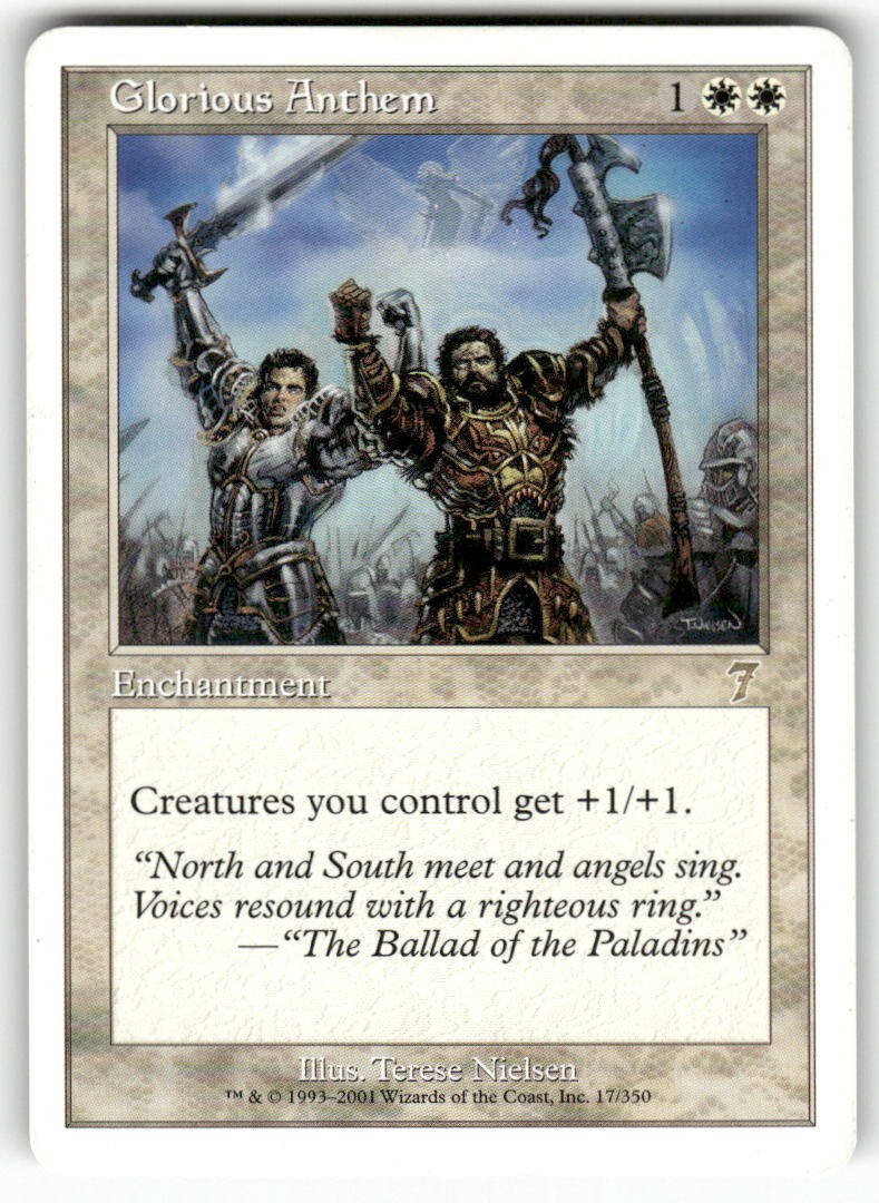 Glorious Anthem 17 Rare 7th Edition Magic: The Gathering Near Mint