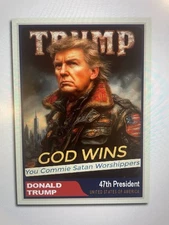 Donald Trump 2025”47“ Custom ACEO God Wins