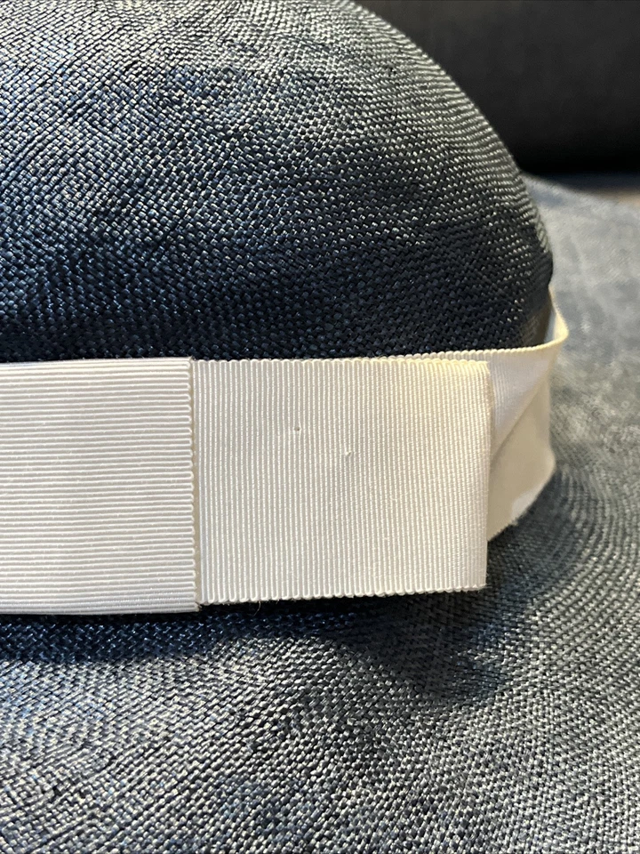 VTG Adolfo II By Adolfo Sardinia Blue Wide Rimmed Hat With Ribbon NY-Paris 1963 - Image 3 of 4