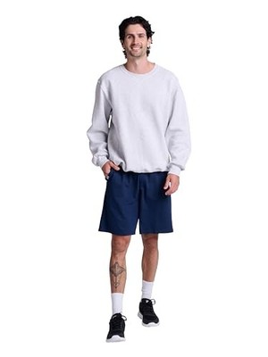 Russell Athletic Herren-Shorts Baumwolle Taschen lockere Passform Marineblau
