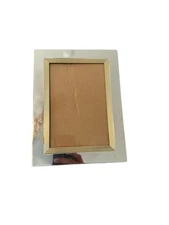 Wedding Mini Photo Album Frame Silver Gold Tone 4x6 Picture Holder 11746