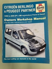 Haynes Citroen Berlingo & Peugeot Partner 1996 to 2005 Owners Workshop Manual