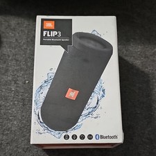 JBL Flip 3 Bluetooth Portable Speaker Black Splashproof 10hr Battery JBLFLIP3BLK