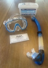 Tusa Freedom Elite Dive Snorkel Mask M-1003 /Hyperdry Snorkel Tube Combo-SP0101