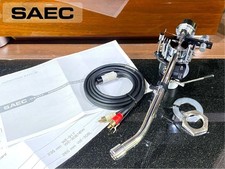 SAEC WE-317 Tonearm PHONO Cable Counterweights Tested Working Japan Vintage