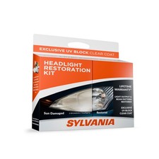 Sylvania Headlight Restoration Kit Renew Clarity Shine Easy 3 Step Process