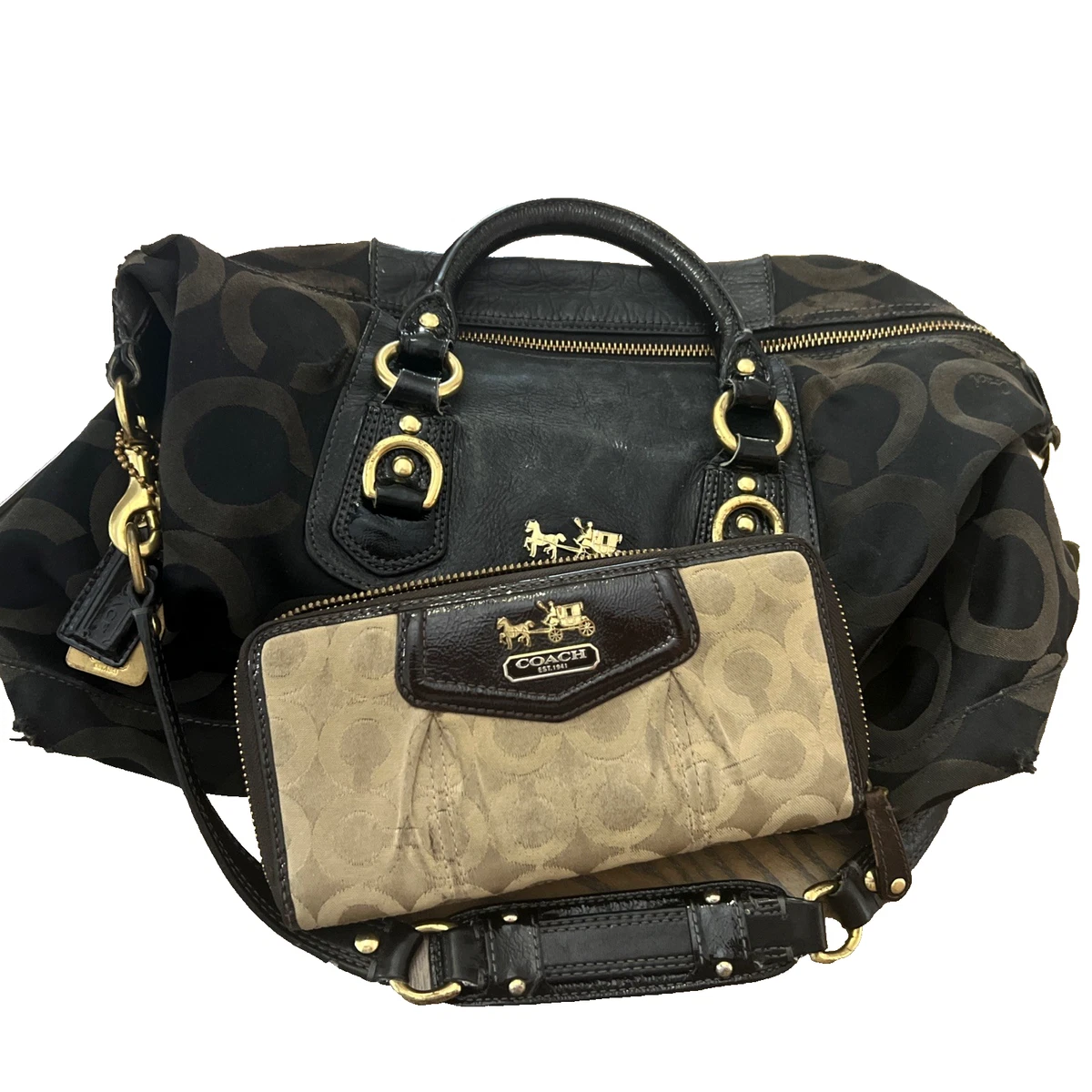 Coach Madison Satchel/Top Handle Bag Black Bags & Handbags for