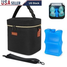 Portable Breastmilk Cooler Bag Insulated Baby Bottle Carrier Travel Essential US