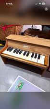 Jaymar Wooden Toy Piano Keyboard w/ Lid, Made in USA, Ages 4-7