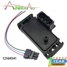 2BAR MAP Sensor w/Plug For Buick Chevrolet GMC C2500 C1500 Hummer Isuzu 12569241
