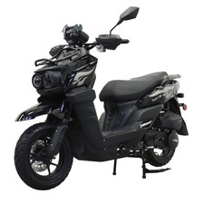 X-PRO Tank 150cc Gas Moped Scooter with 12" Aluminum Wheels,Large LED Headlights