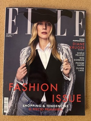 ELLE Spain Magazine Diane Kruger March 2026 Vintage Spanish
