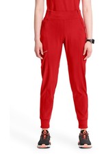 Red Cherokee Scrubs Infinity Mid Rise Tapered Leg Jogger Pant CK110A RED