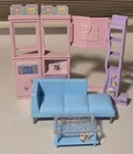 Vintage Barbie All Around Home Playset Shelves Couch Table 2001