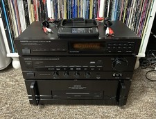 Onkyo M-5140/P-3160/T-4120 Power Amplifier Preamplifier Tuner w/ Remote TESTED ✅