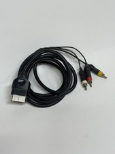 Microsoft Xbox 360 AV Composite Audio Video Cable Black OEM Genuine Authentic