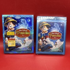 Blu-ray DVD: Pinocchio Slip Cover 2009, 3-Disc Set, 70th Platinum New