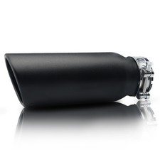 Exhaust Tip 3 Inlet 4 Outlet 12 Long Tailpipe Clamp On Black Stainless Steel