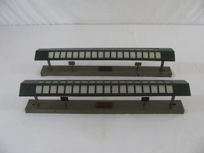 Prewar Kibri OO HO Metal Double Station Platforms w/ Wire Roof Windows 0/53/2