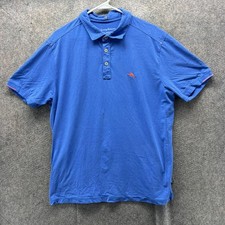 Tommy Bahama Polo Shirt Mens Large Blue IslandZone Performance Golf Stretch