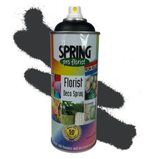Spring Pro Florist Floral Spray Paint Fresh Dried  Silk Flowers - Soft Black
