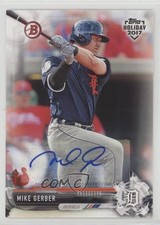 2017 Topps Holiday Bowman Turkey Auto 34/35 Mike Gerber #TH-MG Auto z5i