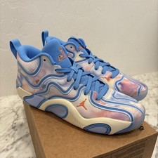 Jordan Tatum 3 Tie Dye Blue Rare Basketball Shoe Size 8.5 FZ6598-400 Nby