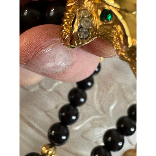 Vintage 1987 Avon Kenneth J Lane rams head necklace. 30” shortest strand. - Picture 22 of 22