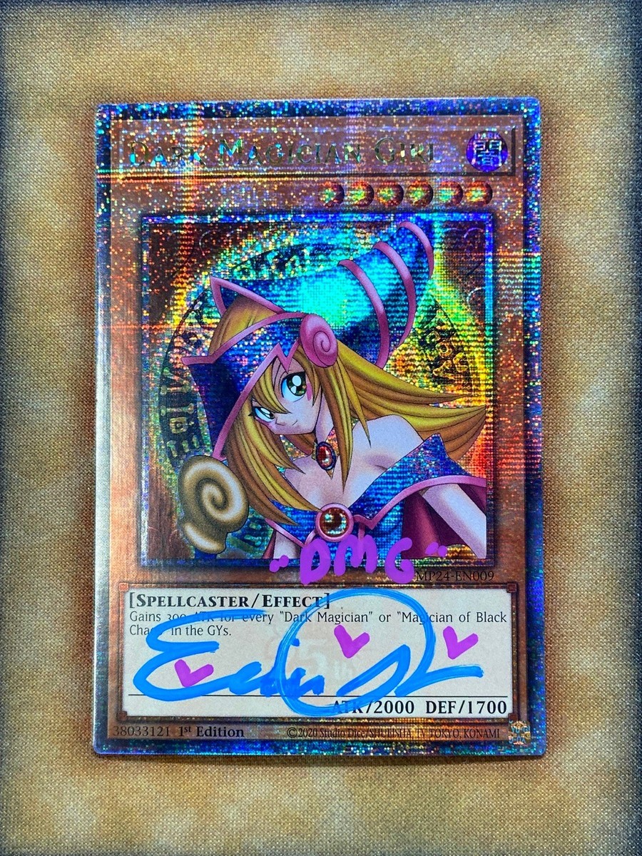 Yugioh Dark Magician Girl MP24-EN009 Quarter Century SIGNED BY DMG