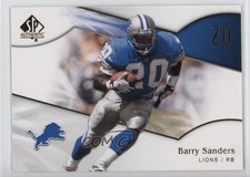 2009 SP Authentic Barry Sanders #114 HOF 13h2