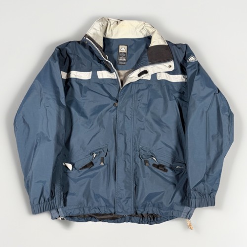 Vintage Y2K gray Nike ACG 3 Outer Layer Full Zip Hooded Climate Jacket Mens L