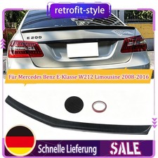 Heckspoiler Lippe Carbon Look f&uuml;r Mercedes E-Klasse W212 Limo 2009-2016 Style