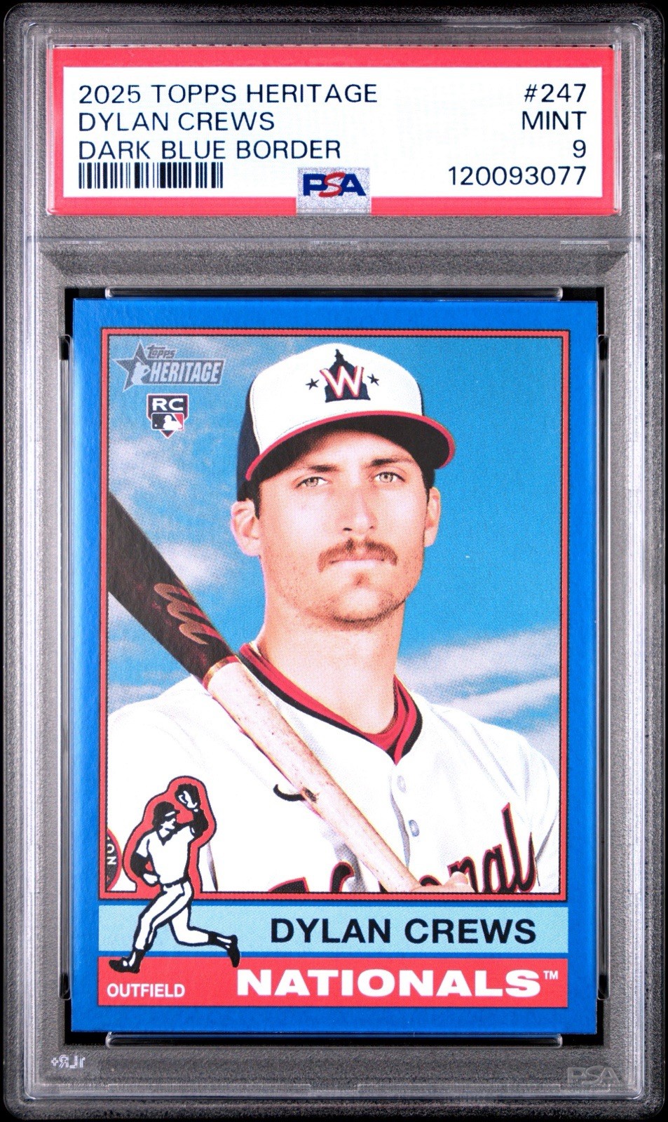 2025 Topps Heritage - Dylan Crews #247 Dark Blue Border (RC)