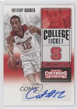 2016 Panini Contenders Draft Picks College Ticket Anthony Barber #132 Auto w5c