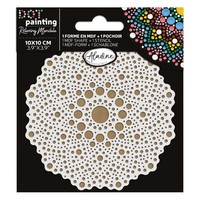 Aladine Dot Painting Kit - Mandala-Set Mit HolzstäNder &