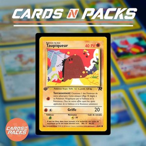Carte Pokemon Taupiqueur 52/82 Team Rocket Edition 1 Exc.