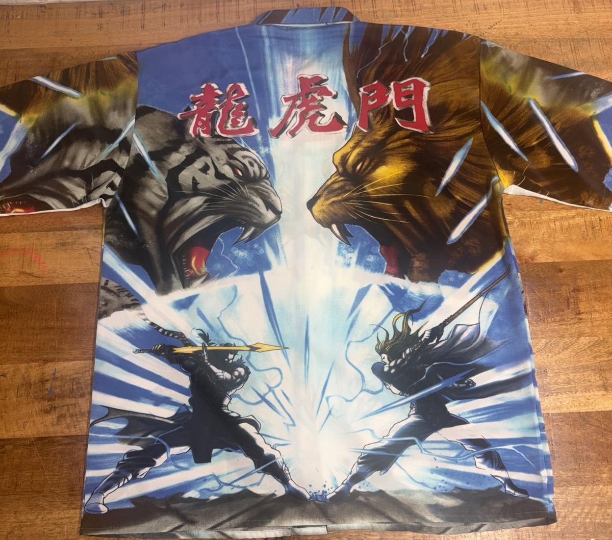 Billion Bay Mens Y2K Button Up Short Sleeve Shirt Bright Anime